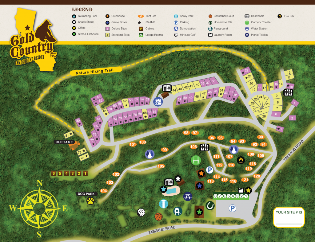 Gold Country Campground Resort Sitemap